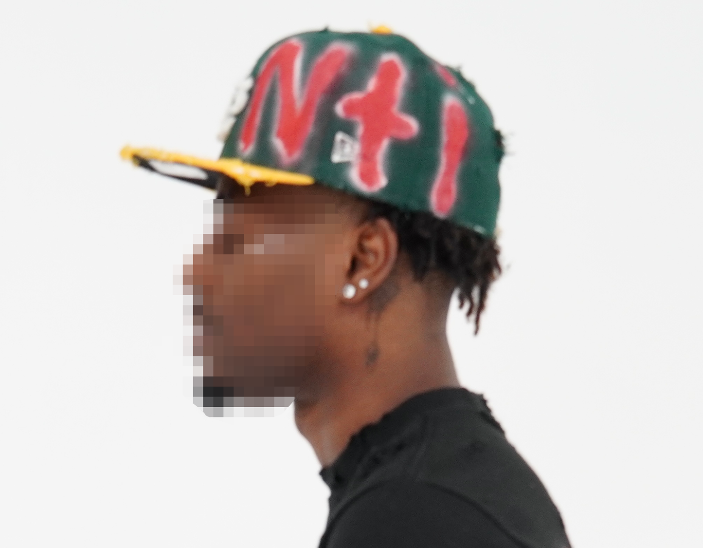 GREEN AND YELLOW OG ANTI FITTED CAP