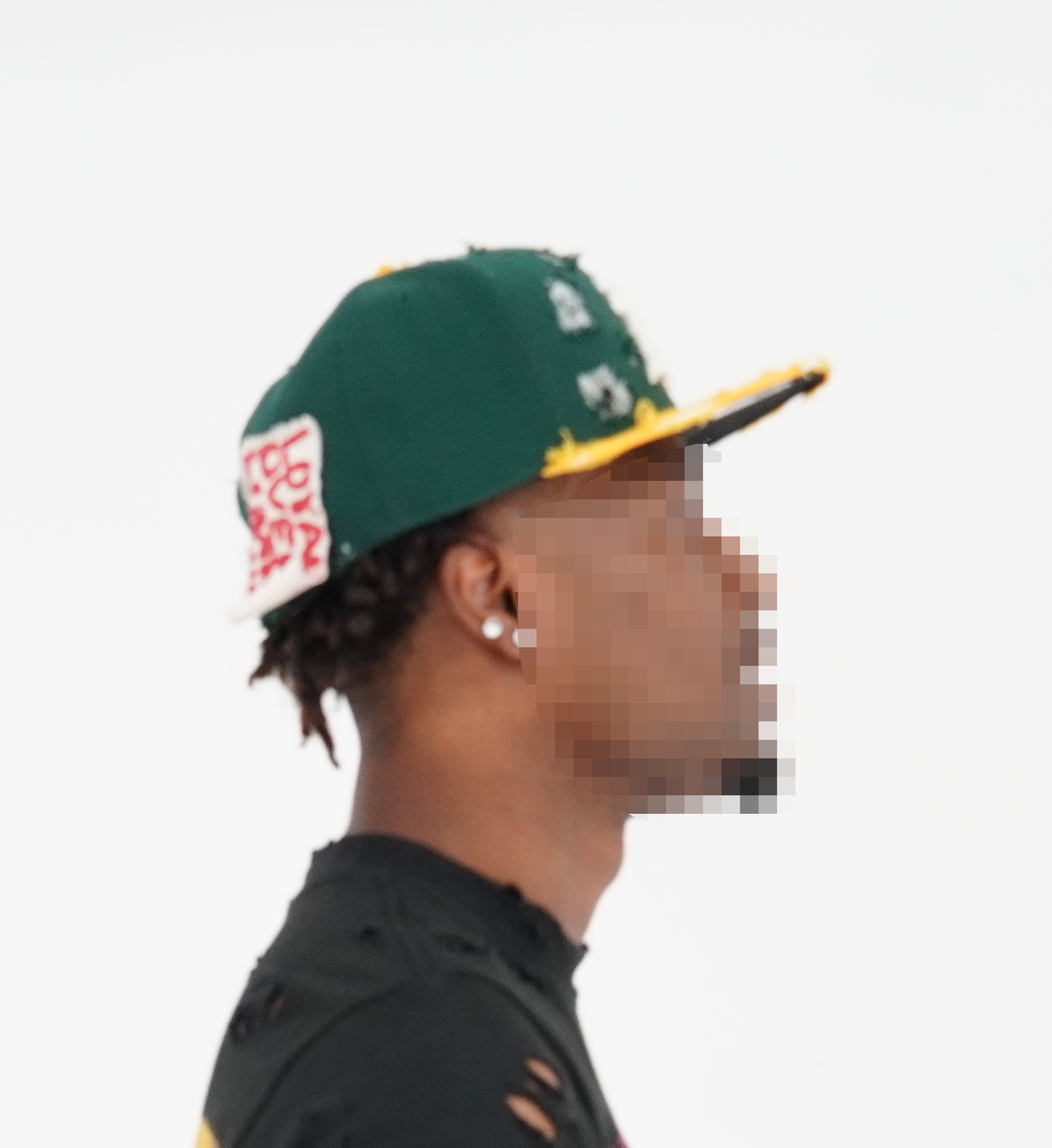 GREEN AND YELLOW OG ANTI FITTED CAP