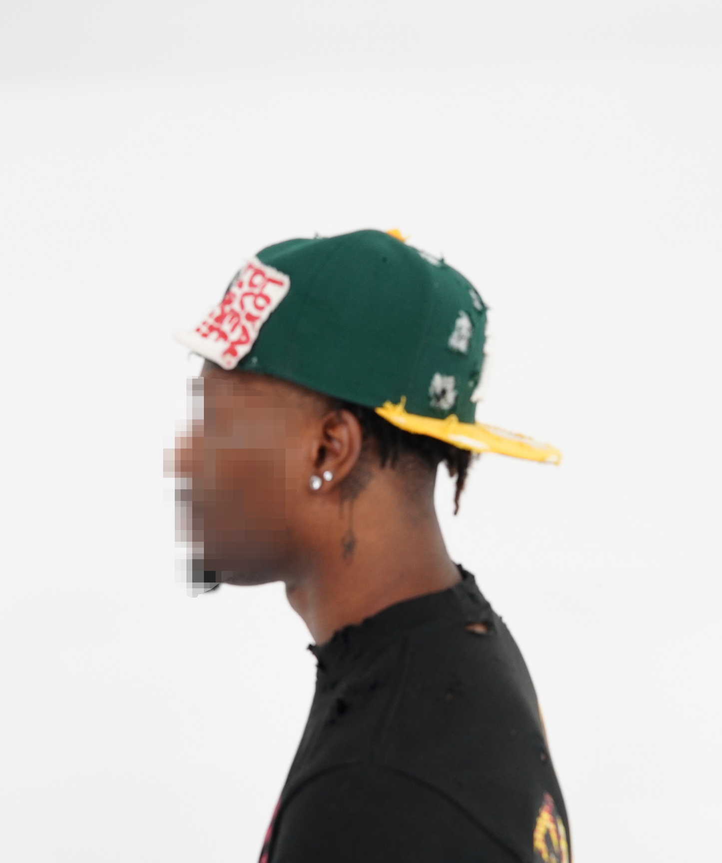 GREEN AND YELLOW OG ANTI FITTED CAP